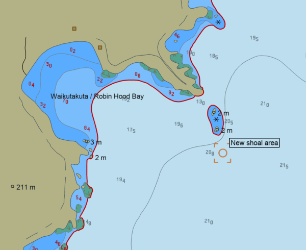 Map showing the area