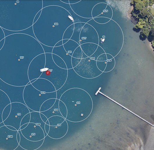 A vessel has sunk at mooring 277 in Little Ngakuta Bay.